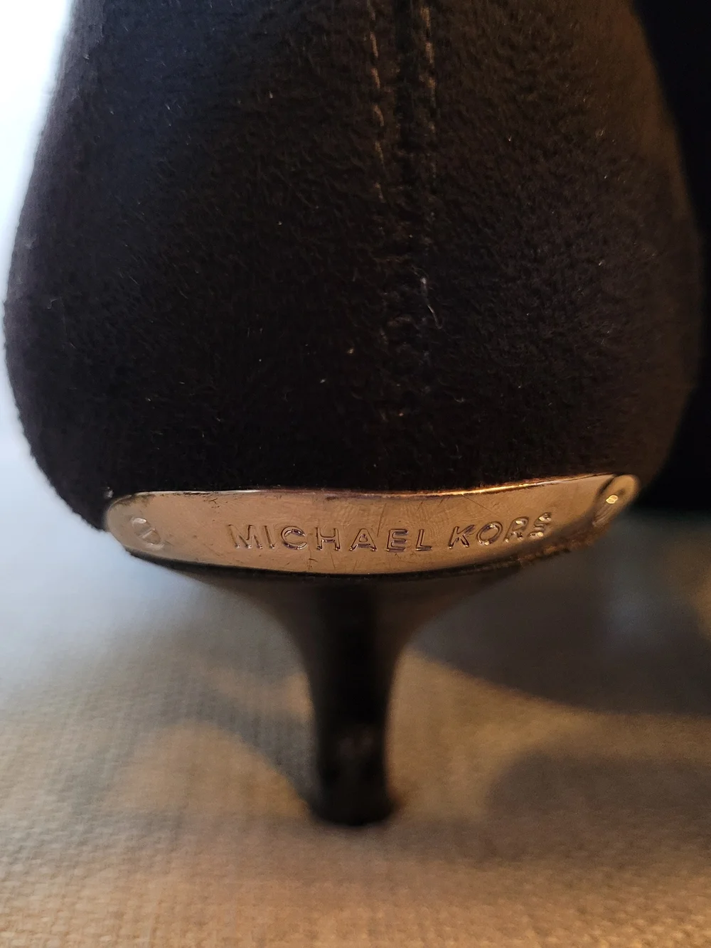 Michael Kors Black Suede Over-the-Knee Kitten Heel Boots Size 7.5M